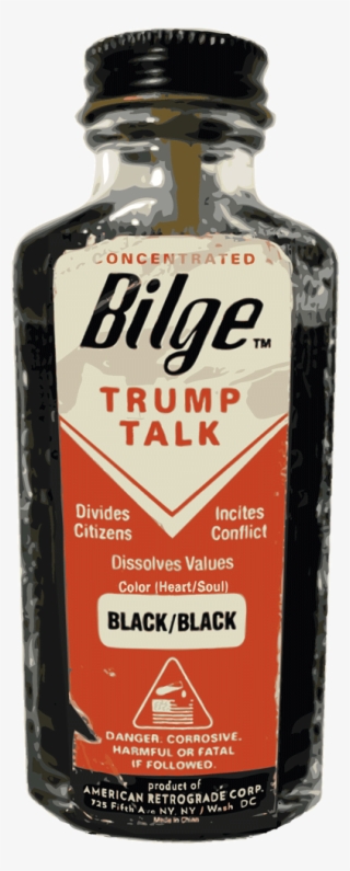 Image Of Bilge Trump Talk Bottle T-shirt - Donald Trump