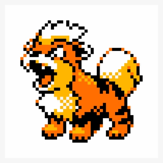 Growlithe Pixel Art Clipart Pokémon Gold And Silver - Pokemon Crystal Growlithe