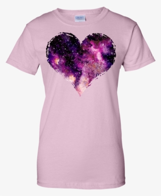 Galaxy Heart 01 T Shirt & Hoodie - Heart Slouchy V-neck Galaxy Heart 01