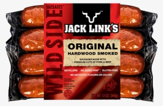Original Hardwood Smoked Sausage - Jack Links Premium Cuts Beef Jerky, Peppered - 10 Pack,