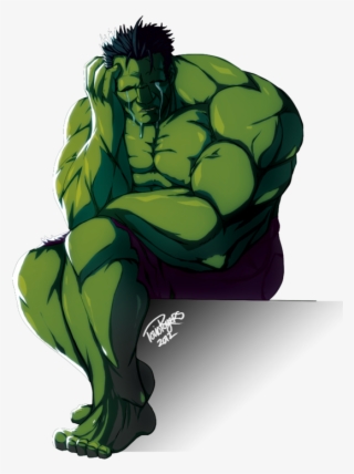Fine, Whatever, See If I Care - Hulk Sad Png