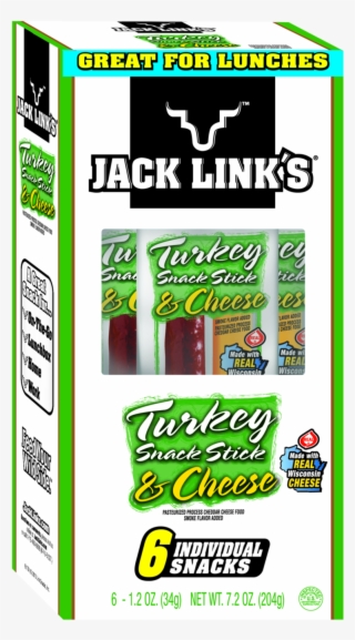 Jack Link's Turkey & Cheese Combo Pack, Original, - Jack Links Dry Original Turkey And Cheese Snack Stick