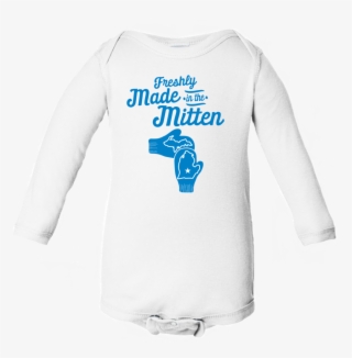 Freshly Made In The Mitten Baby Onesie