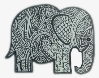 Mandala Sticker - Creative Drawing Of Elephant