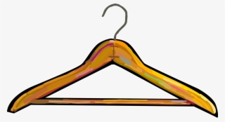 Vector Illustration Of Clothes Hanger Or Coat Hanger - Vector Graphics