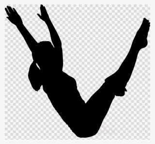 Pilates Silhouette Clipart Pilates Clip Art - Pole Dancer Silhouette Png