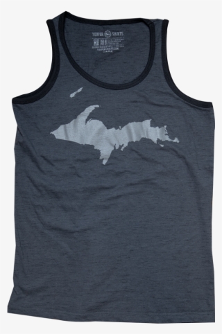 Silhouette " Charcoal Slub Tank (online Only) - Upper Peninsula Of Michigan