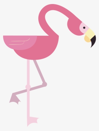 Drawing Animation Style Flamingos - Cartoon Flamingo Png