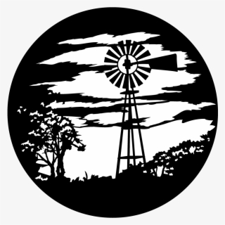 Windmill Silhouette Clipart Png