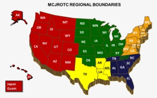 Mcjrotc Regional Map - Missouri State Map