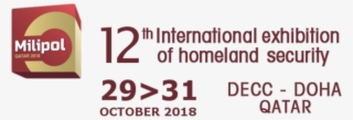 Coppernic Will Be At The 12th International Exhibition - Milipol Qatar 2018 Logo