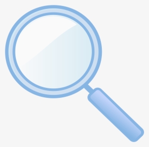 Open - Magnifying Glass Icon Blue