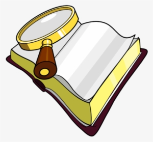 Image Magnifying Glass Over Bible With The Words Seek - Magnifying Glass Book Clipart