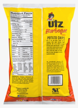 Utz Honey Barbeque Potato Chips - 2.875 Oz Bag