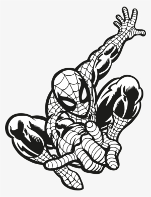 Share This Article - Spiderman Black And White Png