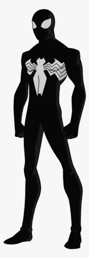Marvel Spiderman Black Suit Transparent Png 400x800 Free Download On Nicepng - black suit spider man shirt template roblox