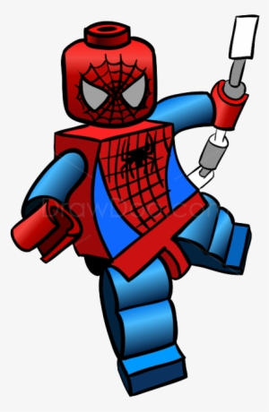 Spiderman Clipart Free - Lego Super Heroes Drawing
