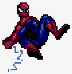 Spiderman Pixel Art - Pixel Art Minecraft Grid