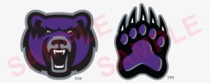 The Bear Head And Bear Paw Are Available For Use As - Central Arkansas Extra Large Magnet 'uca Bears W/bear
