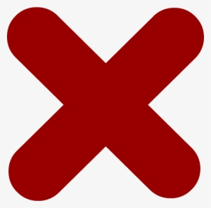 Red X - Remove Item Icon Png