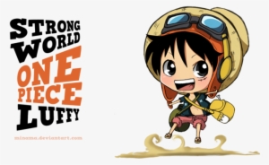 One Piece Images Chibi Luffy Wallpaper And Background - Luffy Strong World Chibi