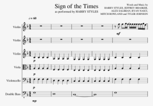 Sign Of The Times Sheet Music Composed By Words And - Composer