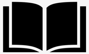 Open Book Icon Symbol Vector - Silhouette Of Open Book