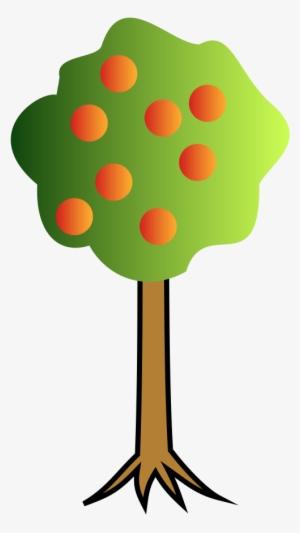 Clip Art Images Of Apple Tree - Tree .png Cartoon