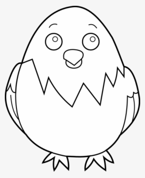 Baby Chick Drawing At Getdrawings - Chick Clipart Coloring