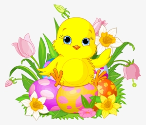 Chick Celebrating Easter - Free Clipart Easter