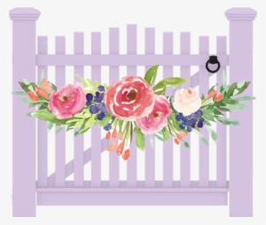 Gate Clipart Garden Design - Gate Wedding Art Png