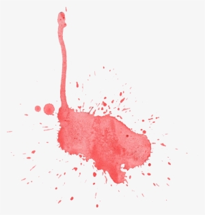 21 Red Watercolor Splatter - Акварельные Заливки Пнг