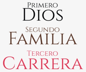 Dios Familia Y Carrera