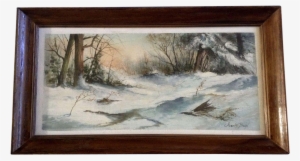 Joseph Boon, Painting, Snow Covered Trail In The Fall, - Paintings By Joseph Boon Artist