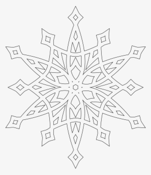 Detailed Christmas Coloring Pages - Snowflake Mandala Colouring Page