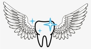 Remember The First Time You Lost A Tooth There Aren't - Angel Wing Coloring Page