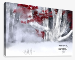 When The Snow Fall Canvas Print - Painting