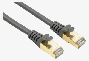 Cat 5e Network Cable Stp, Gold-plated, Shielded, Grey, - Ethernet Cable Hama