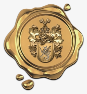 Gold Wax Seal Transparent