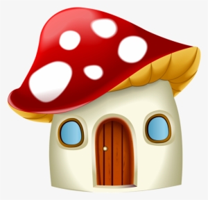 This Png Image - Mushroom House Smurfs Home Png