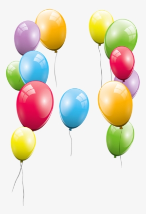 Large Transparent Balloons Clipart Picture Happy Birthday - Birthday Clipart Transparent Background