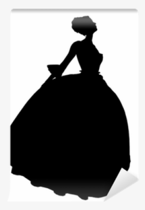 Cinderella Silhouette Illustration Wall Mural • Pixers® - Cinderella Silhouette