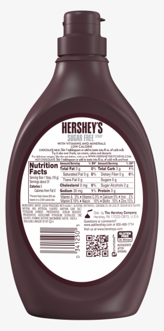 Hershey's Syrup (sugar Free Chocolate, 17.5-ounce)