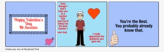 Happy Valentines Day - Cartoon