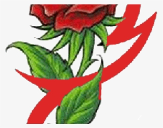 Flower Tattoo Png Transparent Images - Small Colour Rose Tattoo Design
