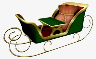 Santa Sleigh Png, Download Png Image With Transparent - Sled