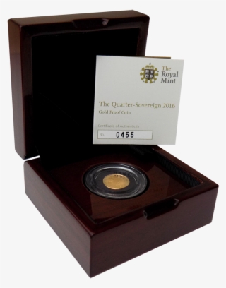 Pre-owned 2016 Uk Quarter Sovereign Proof Gold Coin - Quarter Sovereign