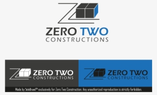 Construction Logo Design For Zero Two Constructions - Font