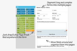 Segment Advanced Forms Into Multiple Pages - Page Break