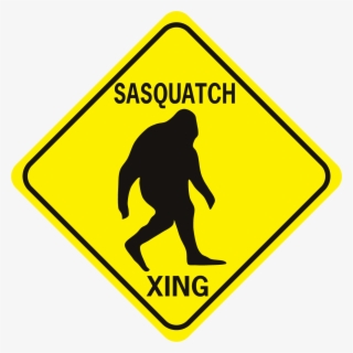 Sasquatch Xing Diamond - Winding Right Road Signs